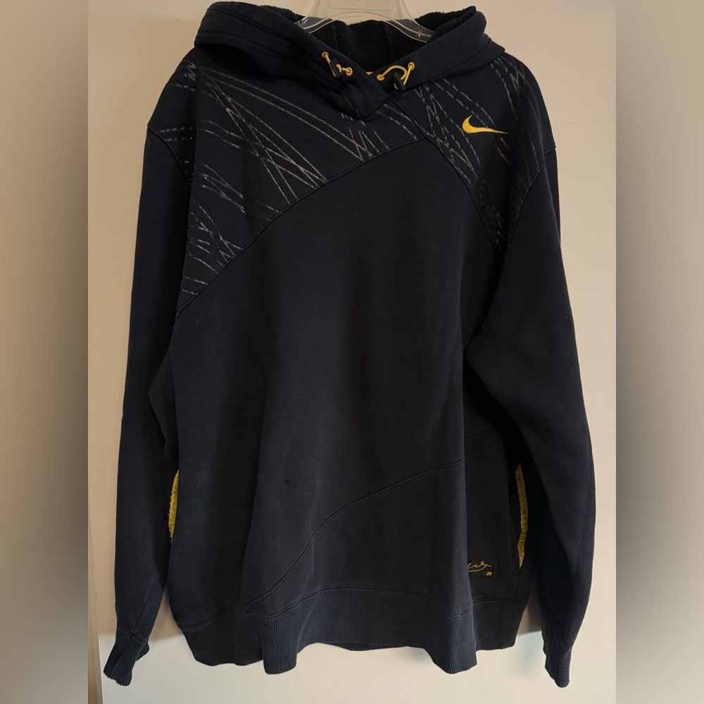 Kobe Bryant Nike Black Hoodie with Yellow Details